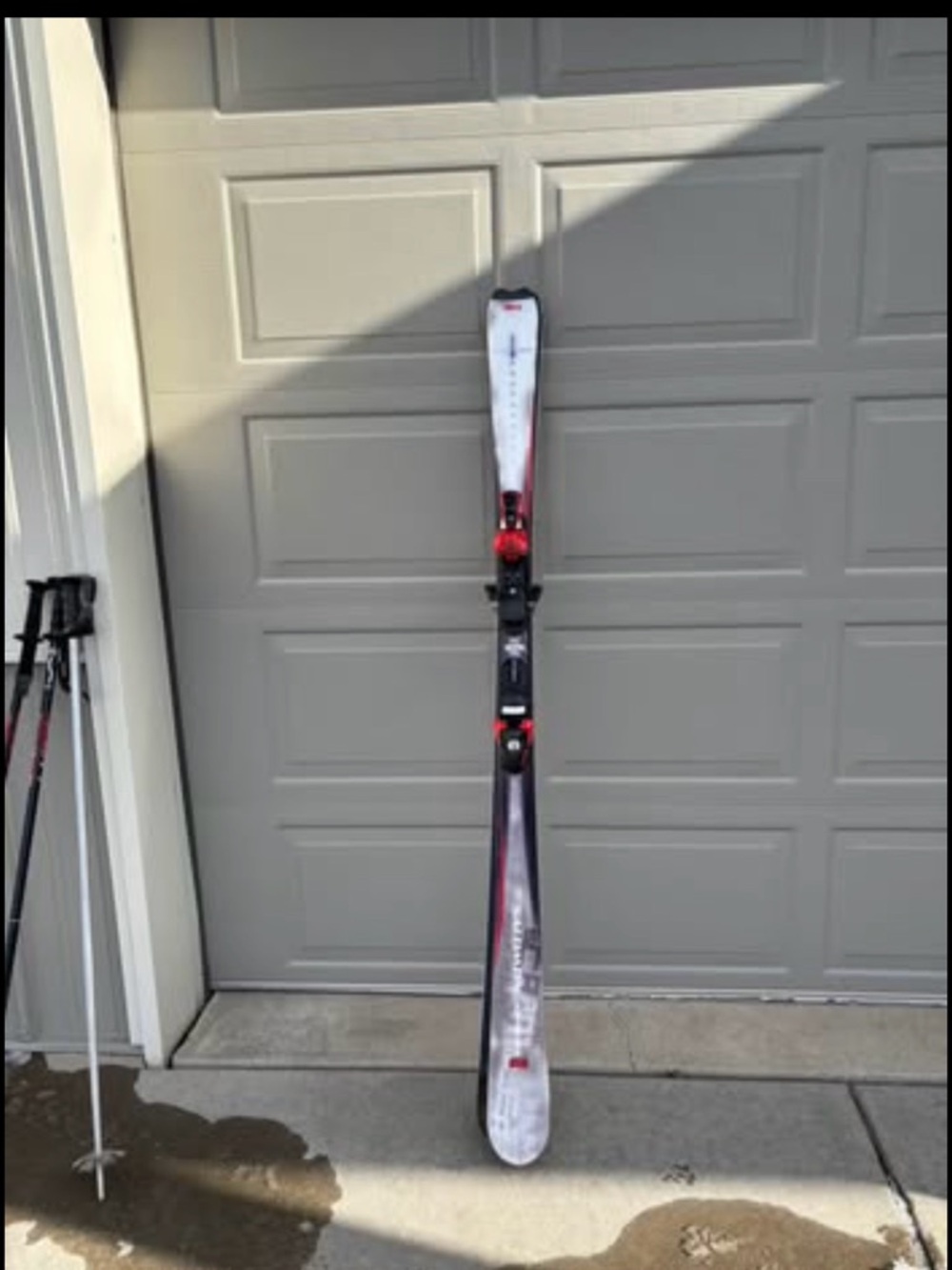All-Mountain Skis in White and Red Salomon Scrambler 55 Skis